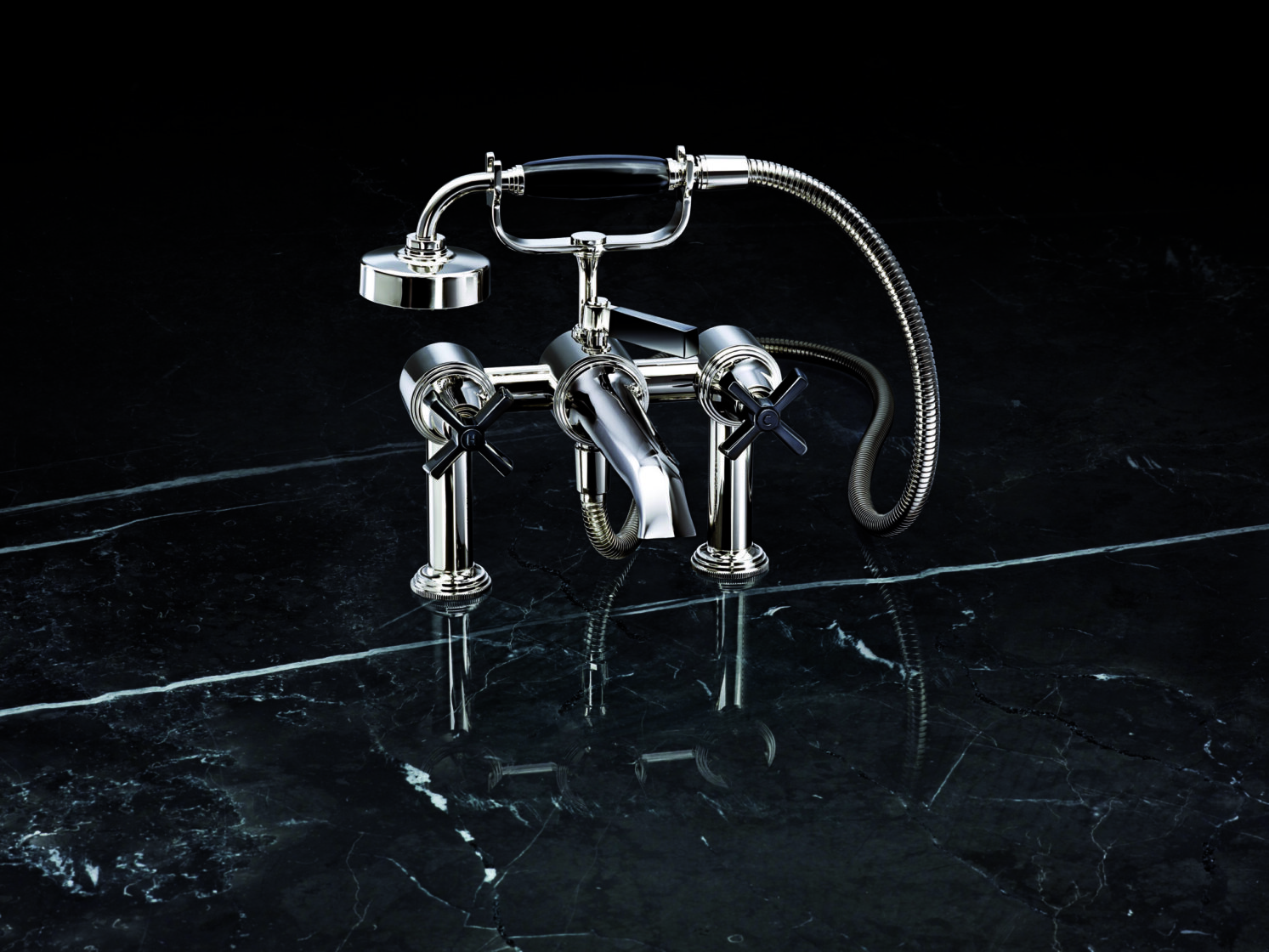 Bath Shower Mixer – Polished Nickel