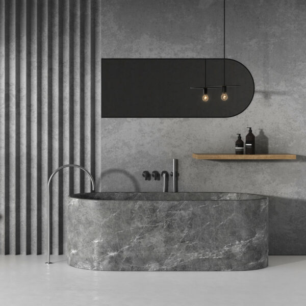 JOHN PAWSON BATH GREY MARBLE BY COCOON